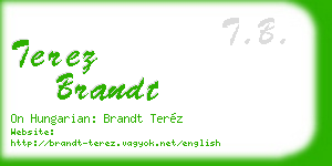 terez brandt business card